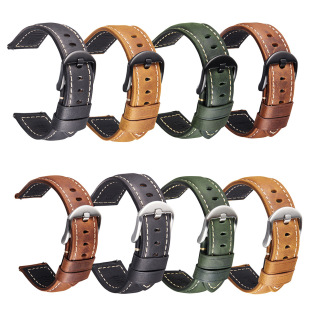 Suitable for Huawei Watch Watch Series Retro Calfskin Strap Genuine Cowhide Accessories Wholesale 22mm Adaptation