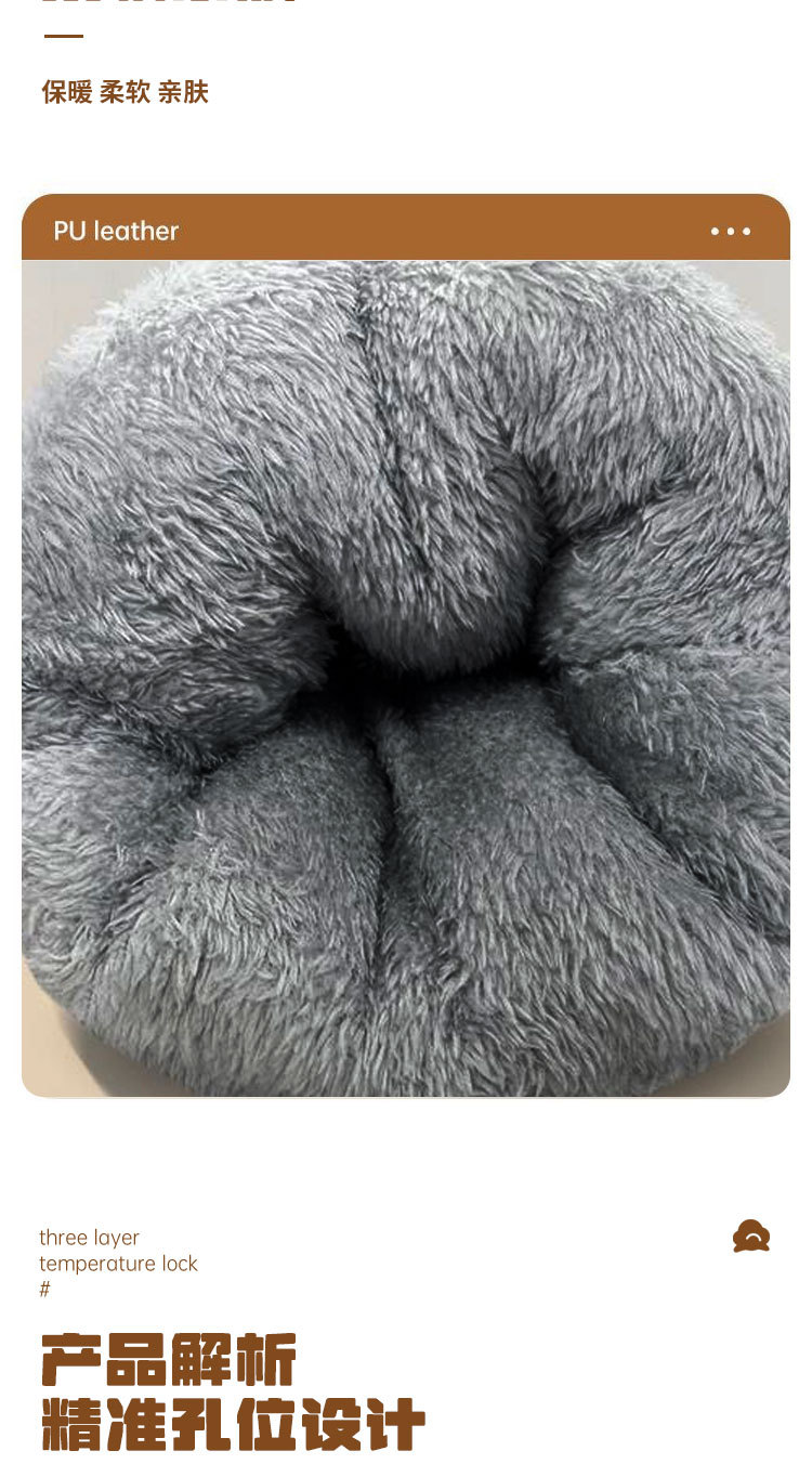Four-season electric vehicle handlebar covers with fleece lining for warmth, suitable for electric bikes and motorcycles, winter windproof and cold-resistant gloves