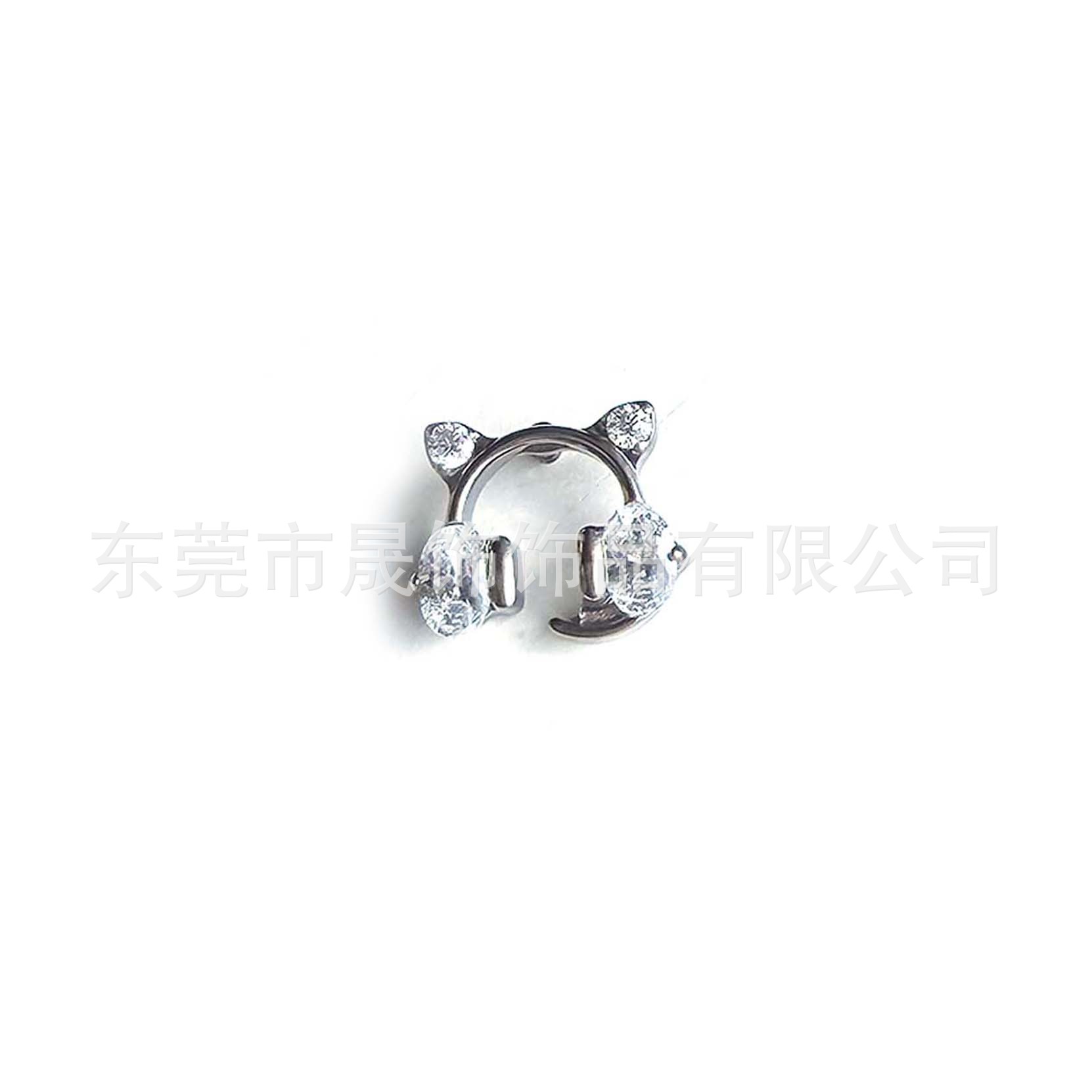 F136 Titanium 电竞小猫 Ear Stud G23 Implant Grade Titanium Ear 机猫 Helix Cartilage Stud Labret Stud Piercing Jewelry Accessories 头