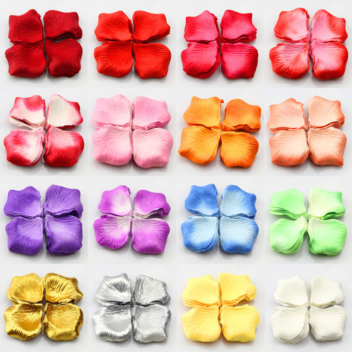 Simulated rose petals, wedding confession decoration, hand-spreading flowers, Valentine's Day, birthday, bed proposal, romantic wedding room decoration