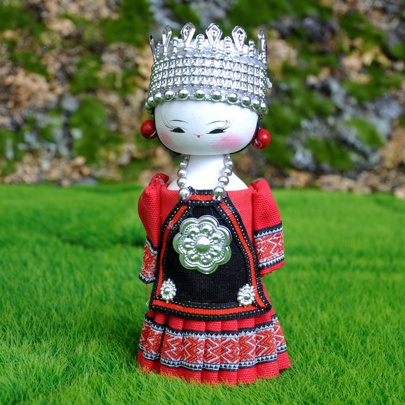 Directly supplied by the manufacturer: Colorful linen ethnic dolls, 56 ethnic toys and dolls for tourist souvenirs