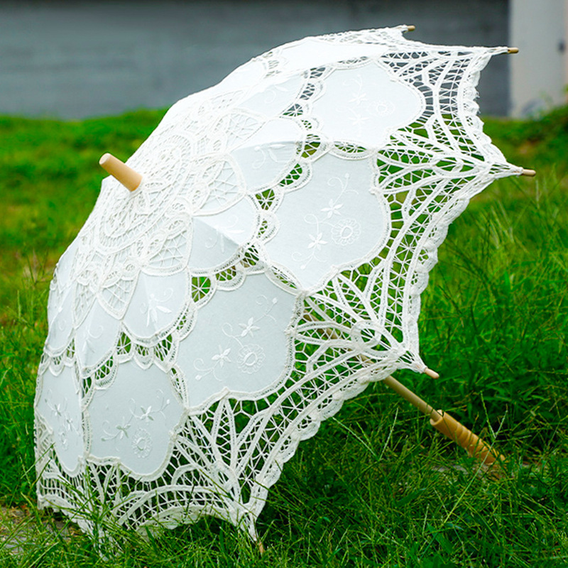 Lolita Small Umbrella, White Bridal Umbrella, Hollow Princess Wedding Dress Photography Prop, Lace Umbrella Lolita Small Umbrella, White Bridal Umbrella, Hollow Princess Wedding Dress Photography Prop, Lace Umbrella