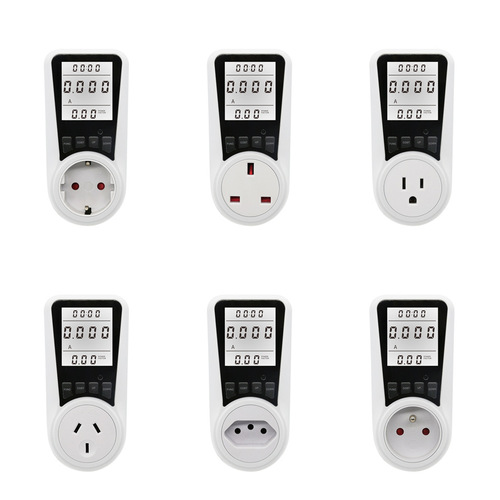 Backlight Home Smart Electric Energy Meter Power Voltage Current Billing Measurement Socket