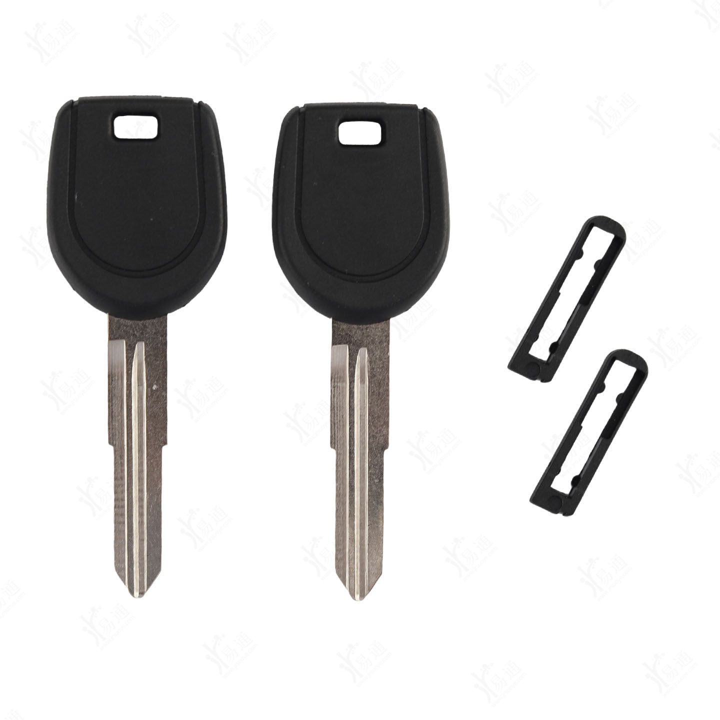 Y Mitsubishi secondary key shell, right slot, suitable for car keys with removable chip slot and rubber handle