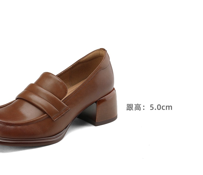E1624 1860K GIÀY DA NỮ CHETDI MŨI TRÒN MÙA XUÂN THU ĐÔNG PHỤC CỔ CỔ ĐIỂN ĐẾ CAO GIÀY DÉP NỮ G05 SẢN PHẨM MỚI