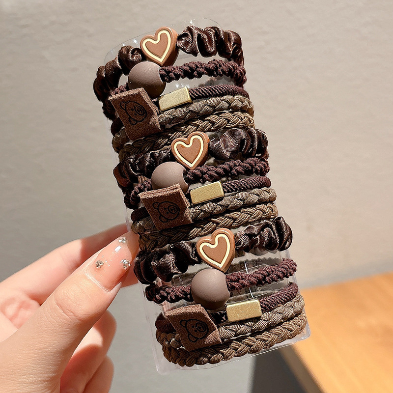 Coleteros de Alta Elasticidad, Estilo 2025, Bandas Elásticas para Mujer para Atar el Cabello, Coleteros Duraderos que No Tiraman del Cabello, Accesorios para el Cabello con Diadema.