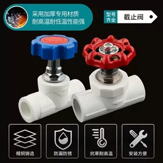 PPR截止阀水管配件 4分6分阀门管件阀芯水阀闸阀升降式铜热熔