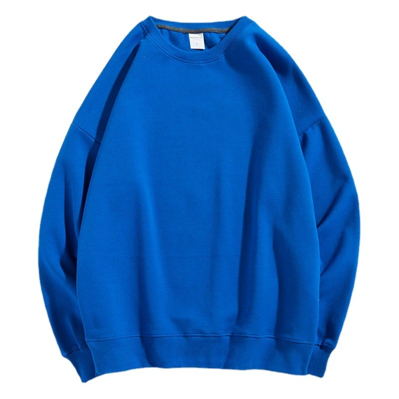 300 грамм здорового хлопкового однотонного свитера с круглым вырезом и открытыми плечами, мужской и женский свободный пуловер с открытыми плечами, свитер для родителей и детей