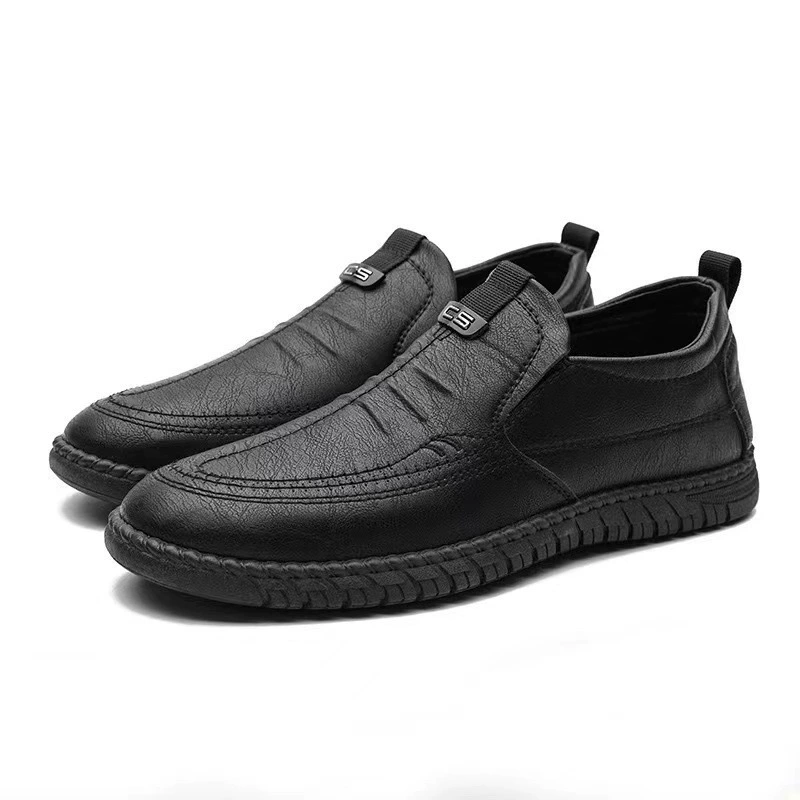 Дышащая обувь для кожаной обуви для отдыха, нескользящая обувь, мягкая подошва