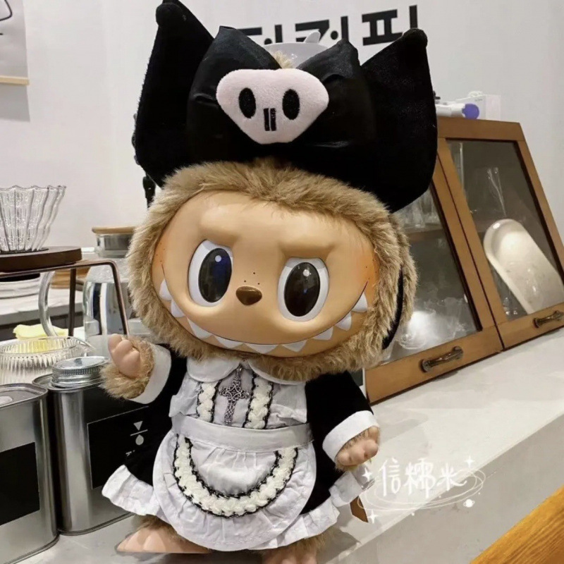 38cmラブブベビー服、ラブブぬいぐるみ服、ラブブ人形着替え、漢服スカートスーツ|undefined