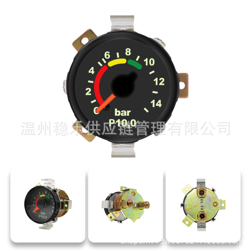 Mercedes-Benz Heavy Truck Double-Pin Pressure Gauge 0015426608 W03.050 Internal Thread Mb Truck Mechanical Air Pressure Gauge
