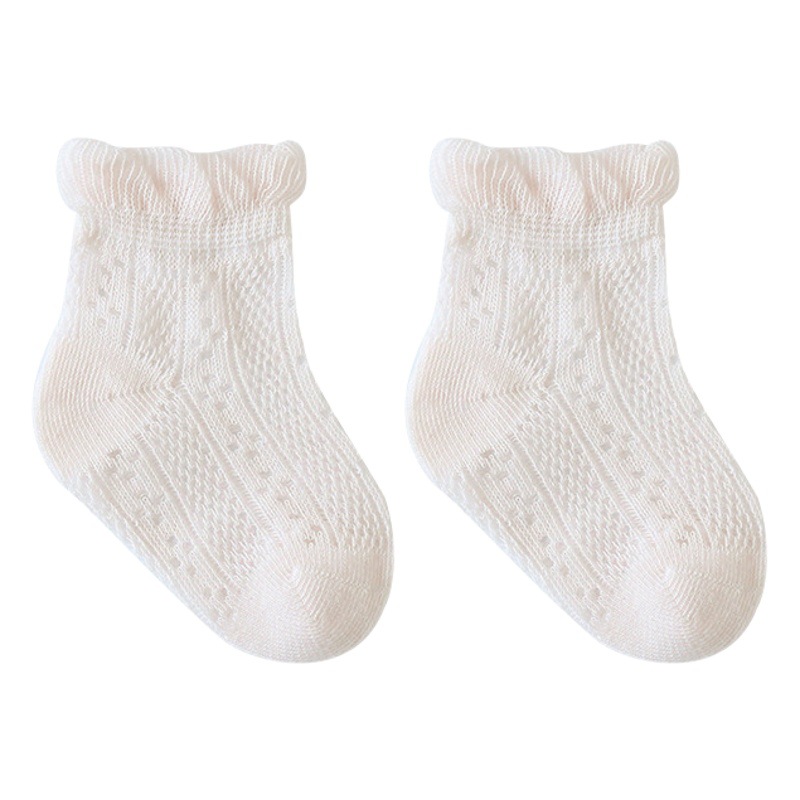 Nuevos calcetines de bebé de verano algodón peinado boca suelta calcetines del Tesoro calcetines de los niños transpirables de malla ultrafina 01-3-5 años de edad