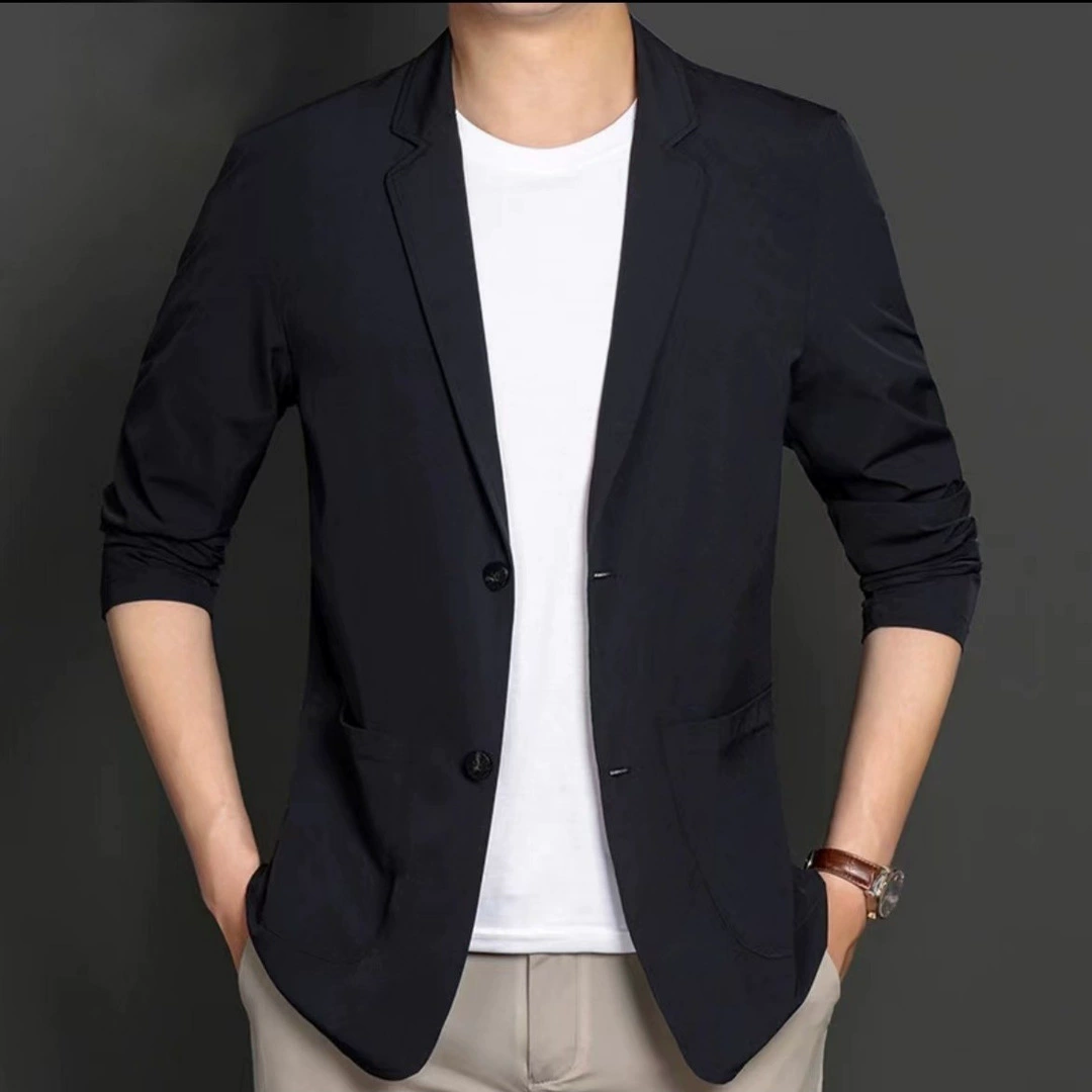 Summer Lightweight Classic Suit Jacket, Men's Plus Size, Sun-Protection, High-Quality Style