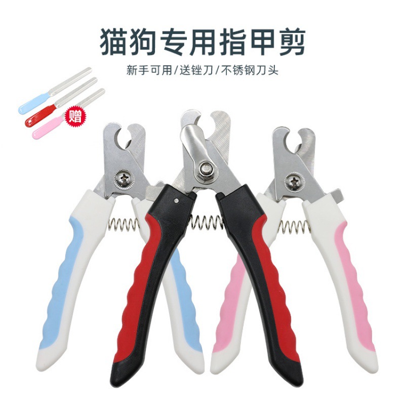 Tijeras de uñas de acero inoxidable de mango recto para mascotas, perros y gatos, herramientas de limpieza, tijeras de uñas para mascotas, set