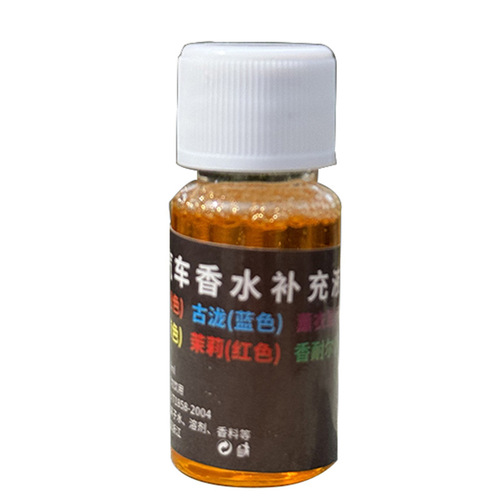 Wholesale Car Fragrance 10ml Refill Liquid Colorful Car Air Freshener Refill Pack Transparent Glass Air Freshener 40g