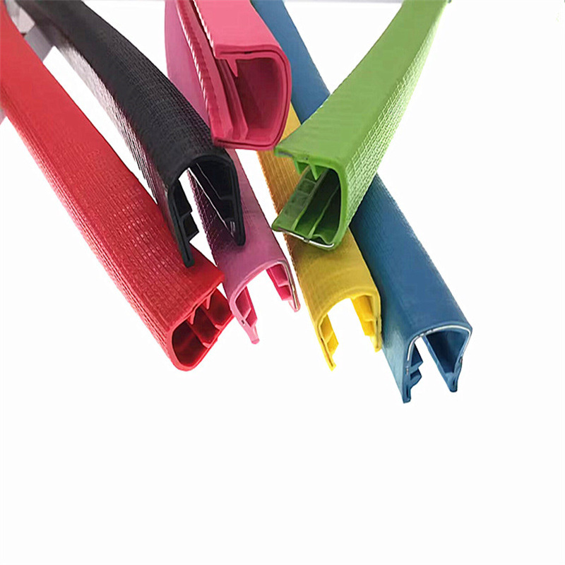 供应U型橡胶护边条 骨架PVC包边条 U型骨架密封条汽车车门防撞条