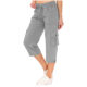 Women's Solid Color Drawstring Fitness Running with Pocket Outdoor Mountaineering Casual Crock Pants Capri Pants