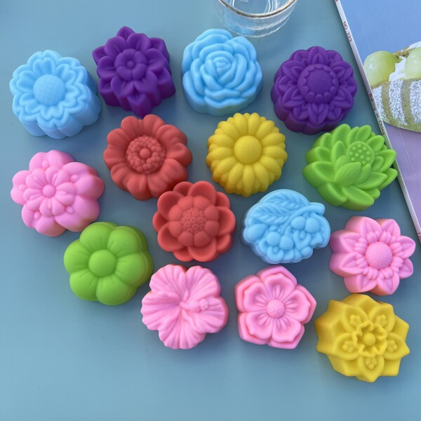 5cm new flower silicone mold New Flowers cake jelly cloth chip…
