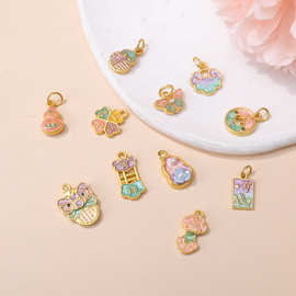 古法金滴油葫芦如意平安喜乐吊坠 diy手工饰品挂件手链装饰小吊坠