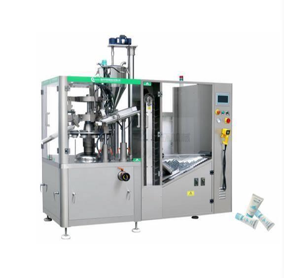 ZHF-100A全自动化妆品软管灌装封尾机塑料包装机械是吸塑机中环机