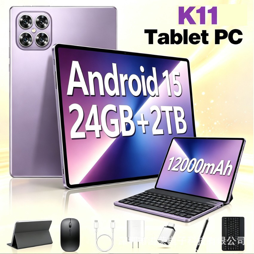 K11 Android Smart Tablet Dual Sim Slot Google English Version Ips Screen 10.1 Inch 16+512 Android 16