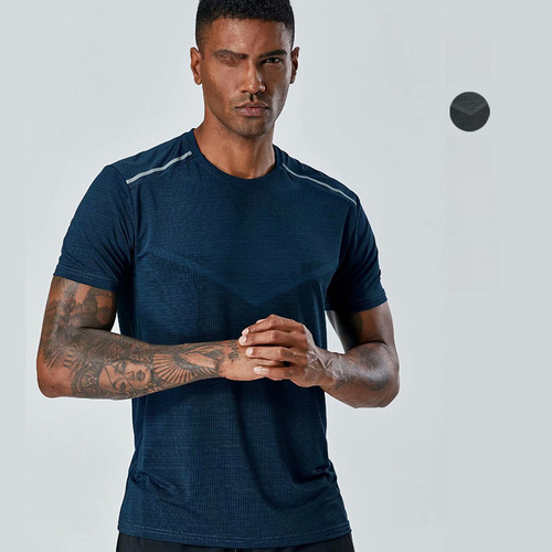 Amazon men's short-sleeved sports T-shirt, quick-drying running clothes, training top, fitness clothing, casual wear