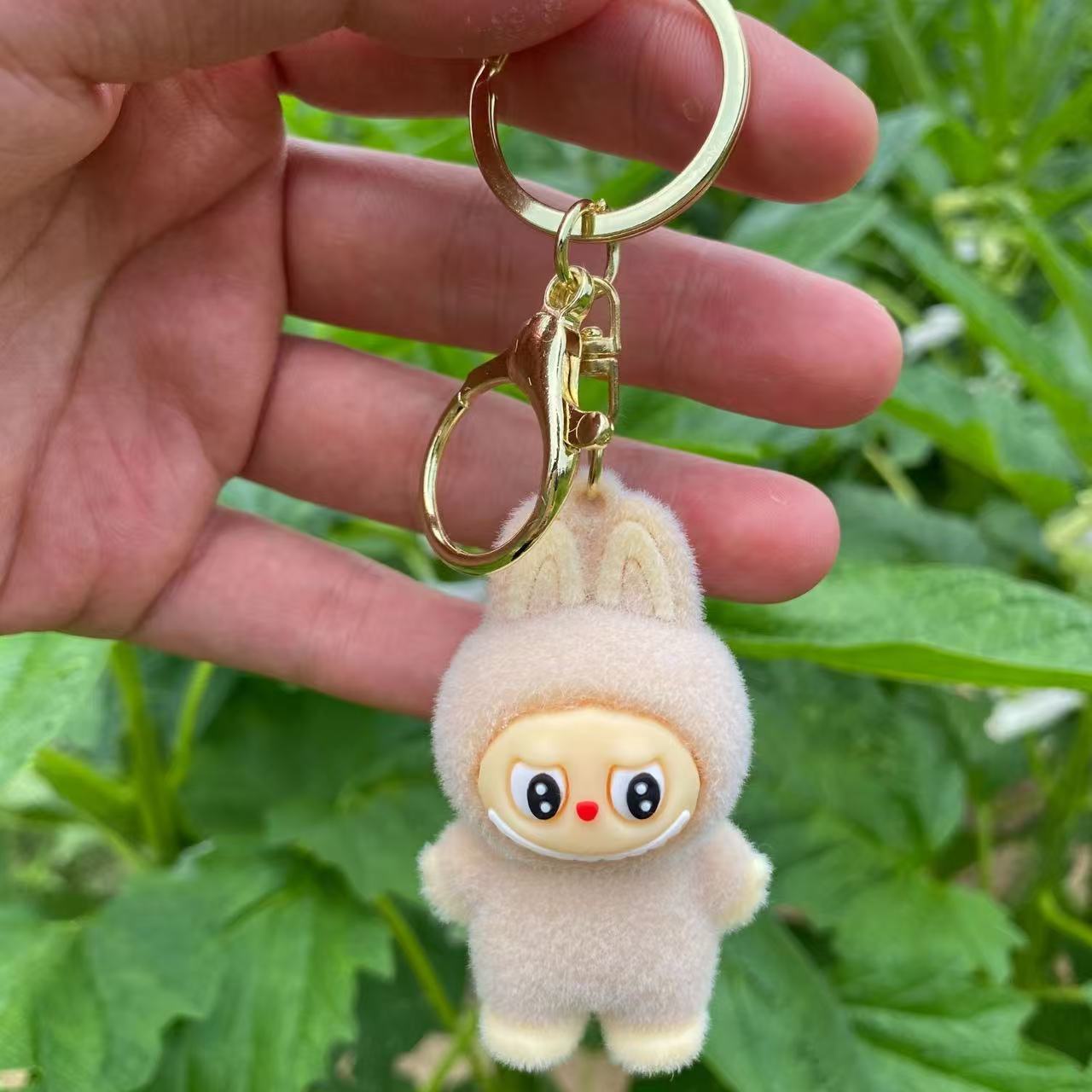 新しい植毛小動物キーホルダー Douyin ライブ放送 Labubu 人形バッグペンダントクリエイティブ小さなギフトペンダント