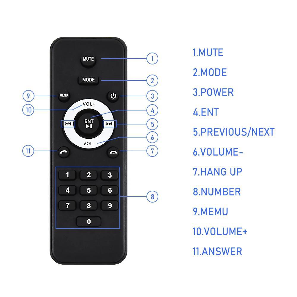 7inch Single-Spindle Wireless Carplay Manual Retractable Screen Car Mp5 Player Bluetooth Reversing Central Control Radio