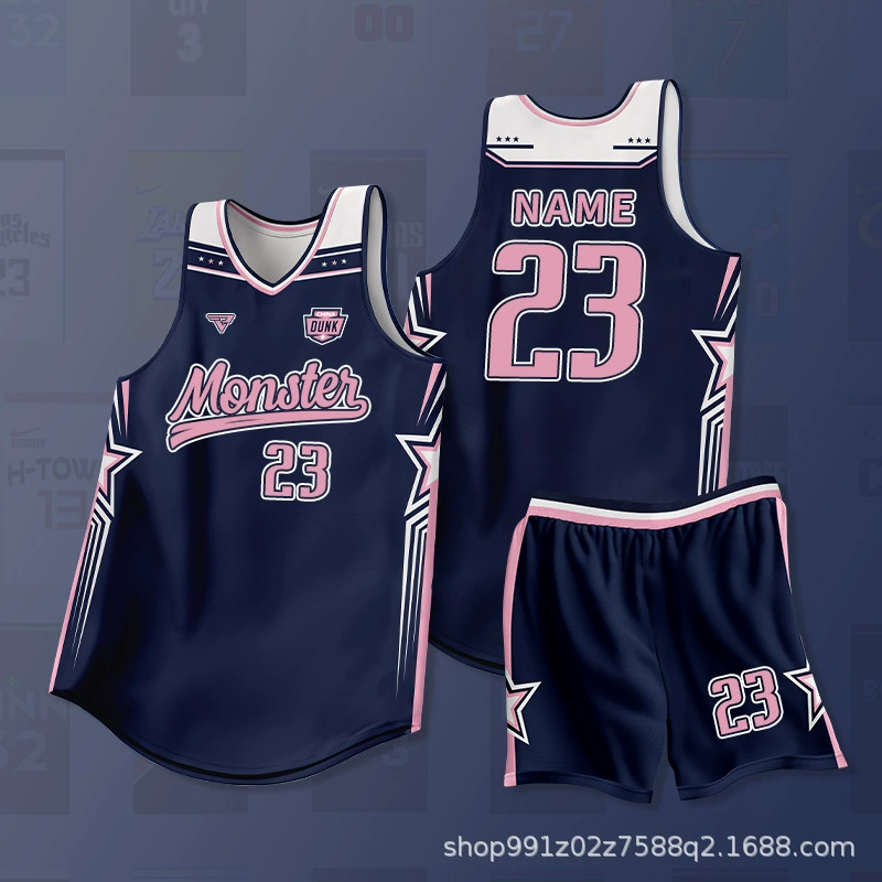 2023 новый баскетбольный костюм набор мужской студенческой спортивной подготовки