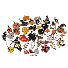国境を越えたハロウィーンアクセサリーカボチャコウモリアクセサリー魔法帽ペンダント手作りdiy材料卸売り