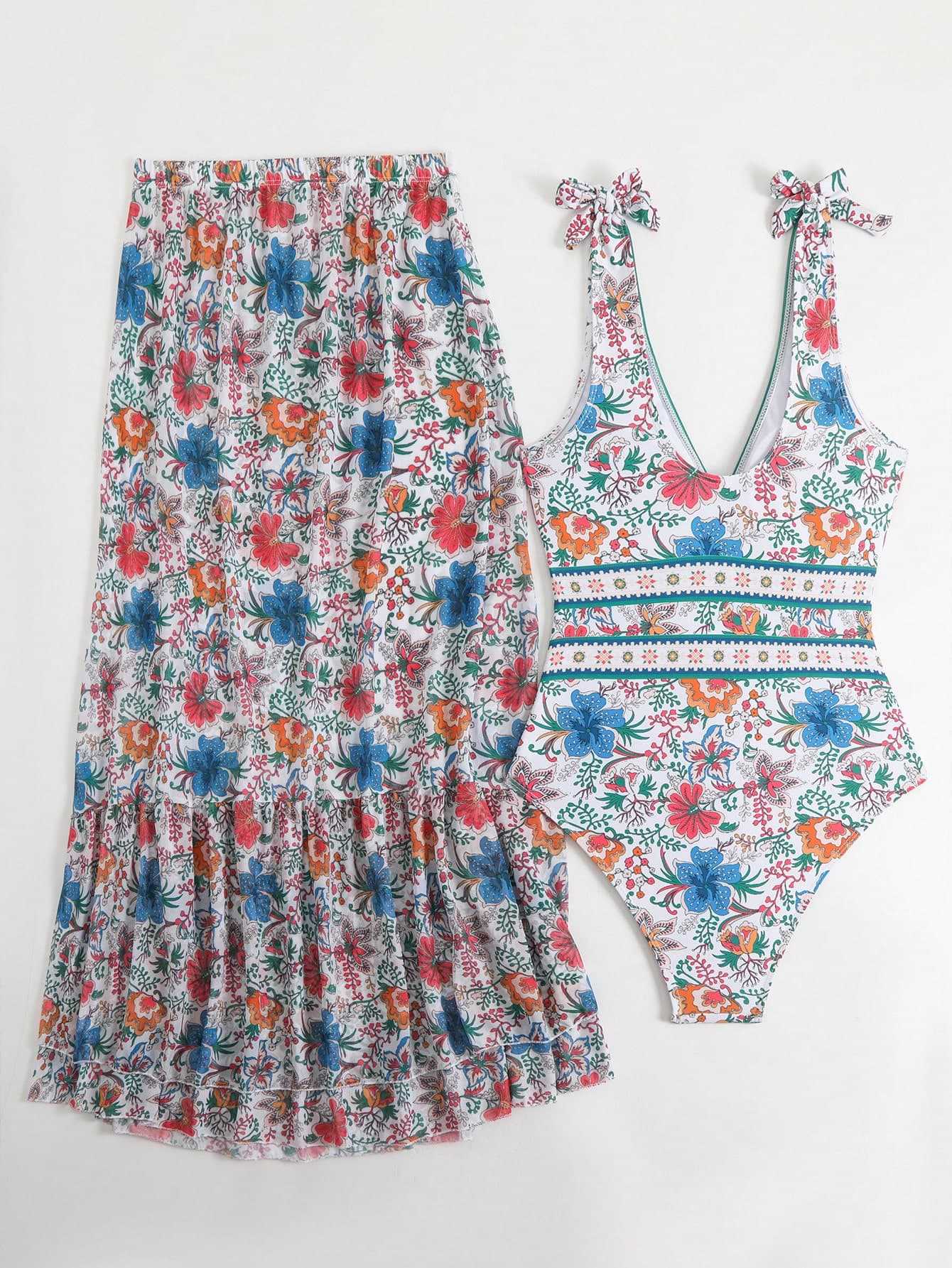 ethnic style one-piece swimsuit women