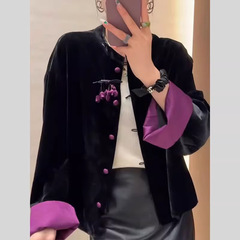 气质高端新中式女装国风外套女2025秋季新款改良唐装复古上衣女款