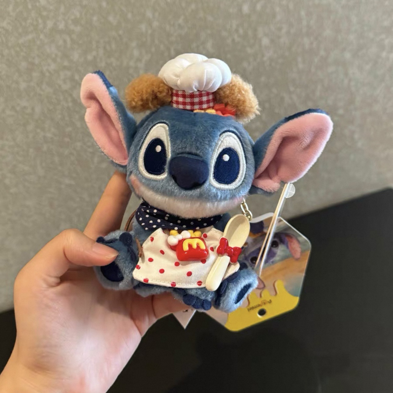 Genuino lindo Stitch Star Baby dibujos animados muñeco de peluche Stitch colgante llavero muñeca colgante regalo