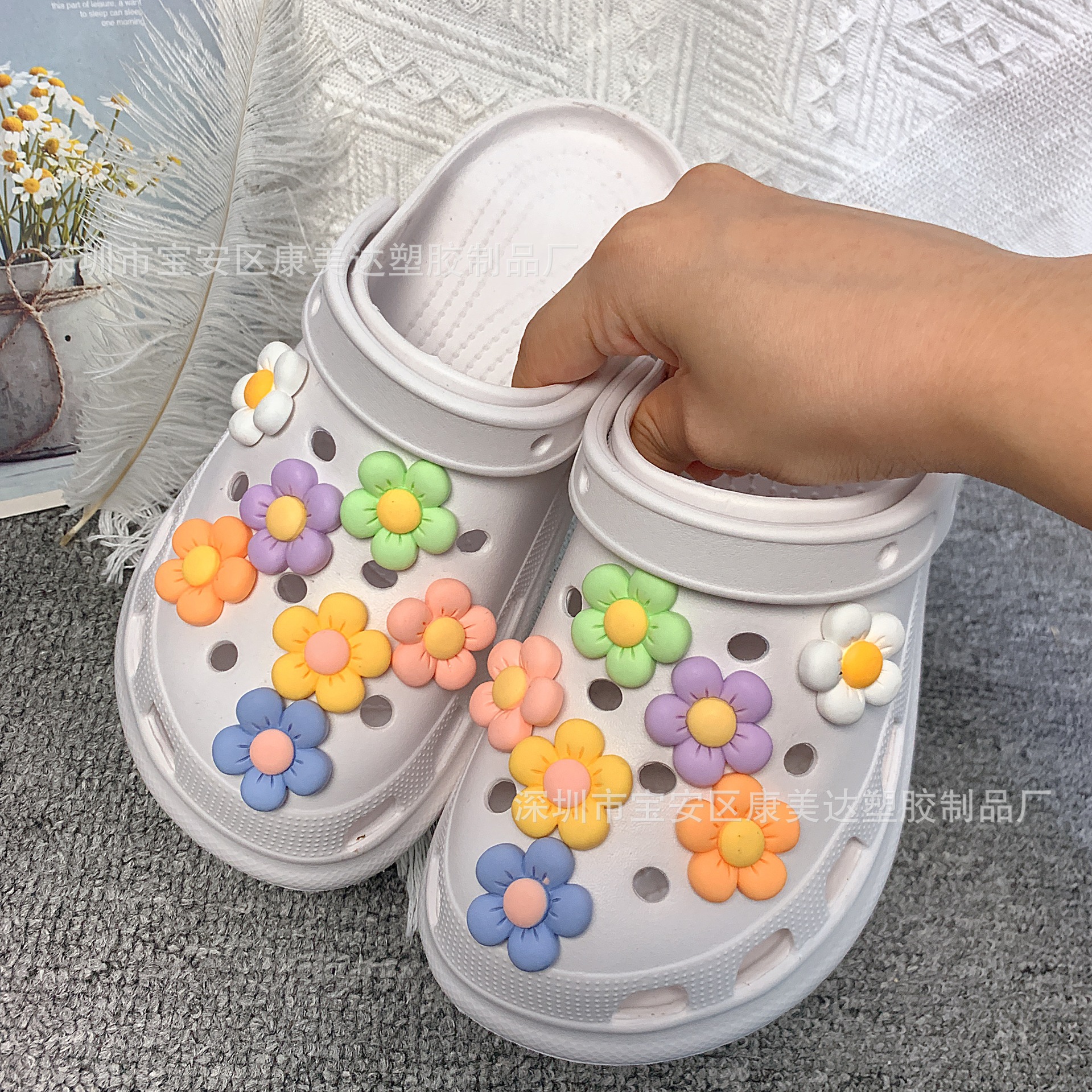 K116-Colorful 다섯 잎 꽃 세트 (신발 제외)