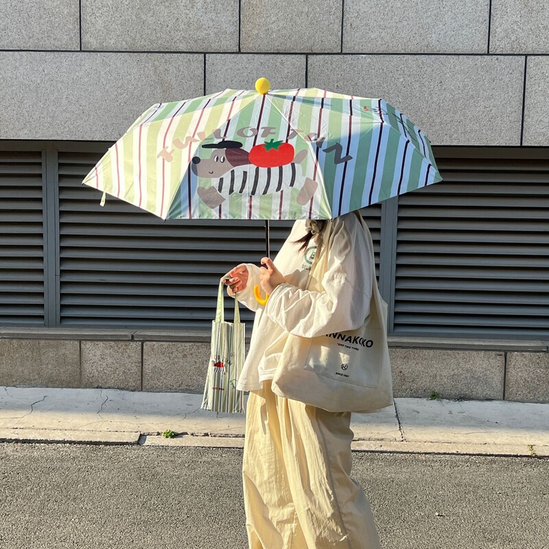 创意红靴子萌趣晴雨伞两用女防晒紫外线折叠遮阳伞黑胶太阳伞定制|undefined