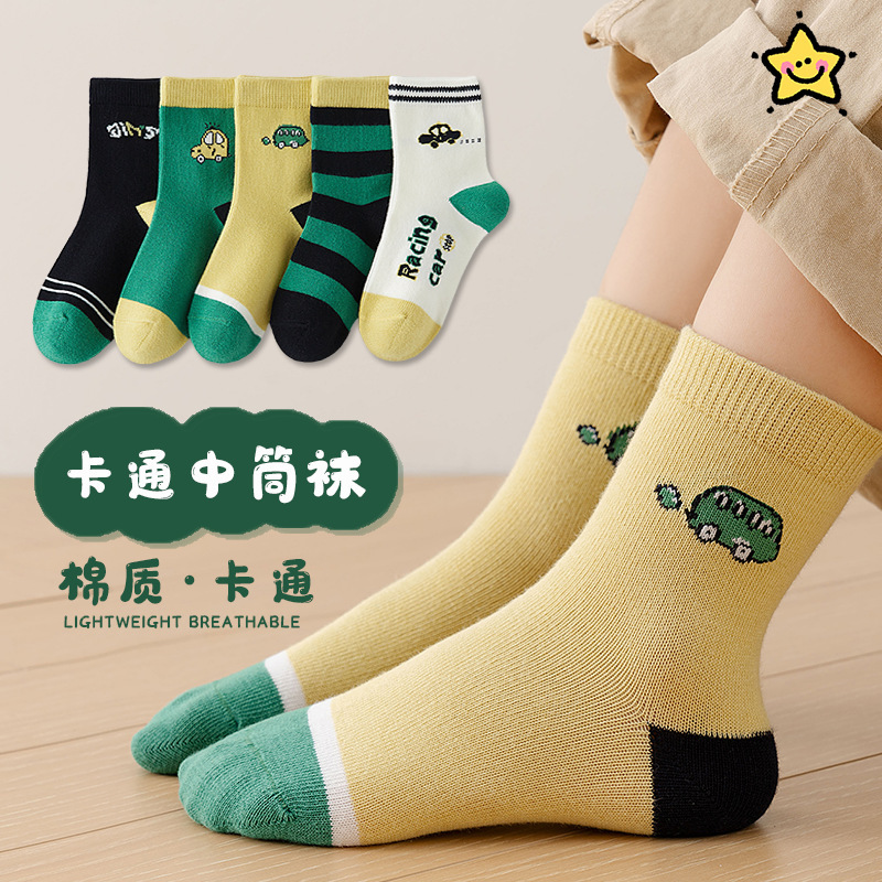 【新作・人気商品】子供靴下、女の子靴下、ミッドカーフソックス、春秋学生スポーツソックス、韓国風トレンドカレッジスタイル|undefined