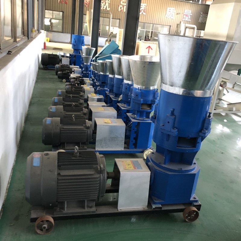 汽车后桥饲料颗粒机 小型家用养殖造粒机 环模猫砂成套生产线