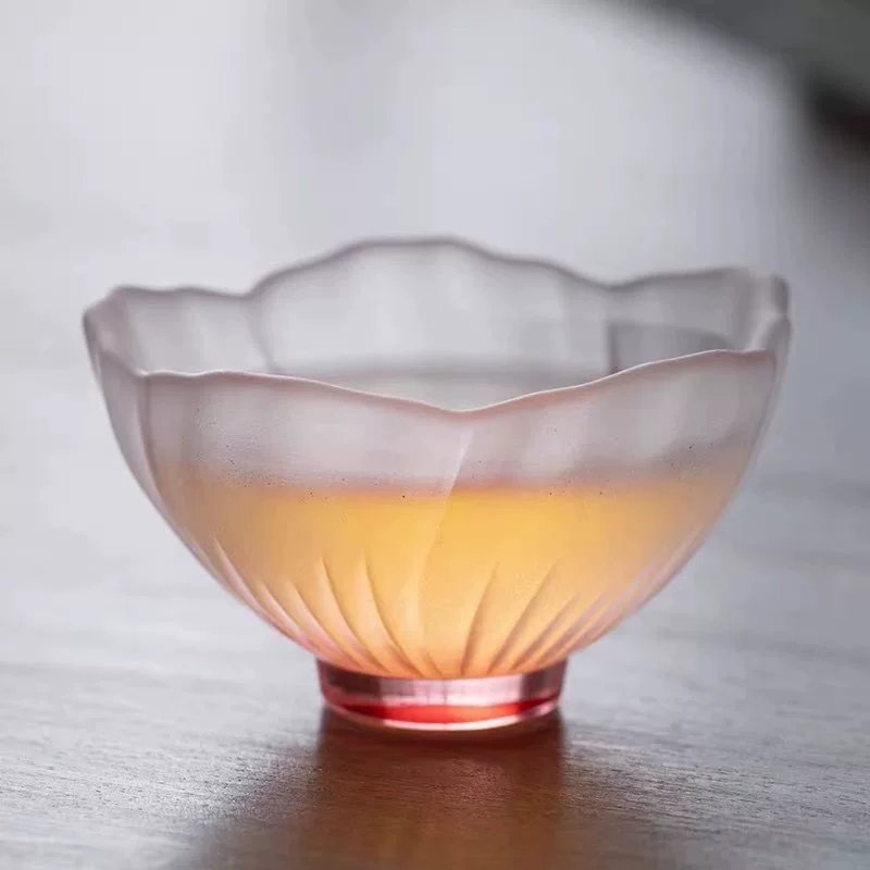 Matte glass tea cup, tea set, gift box, Chinese style