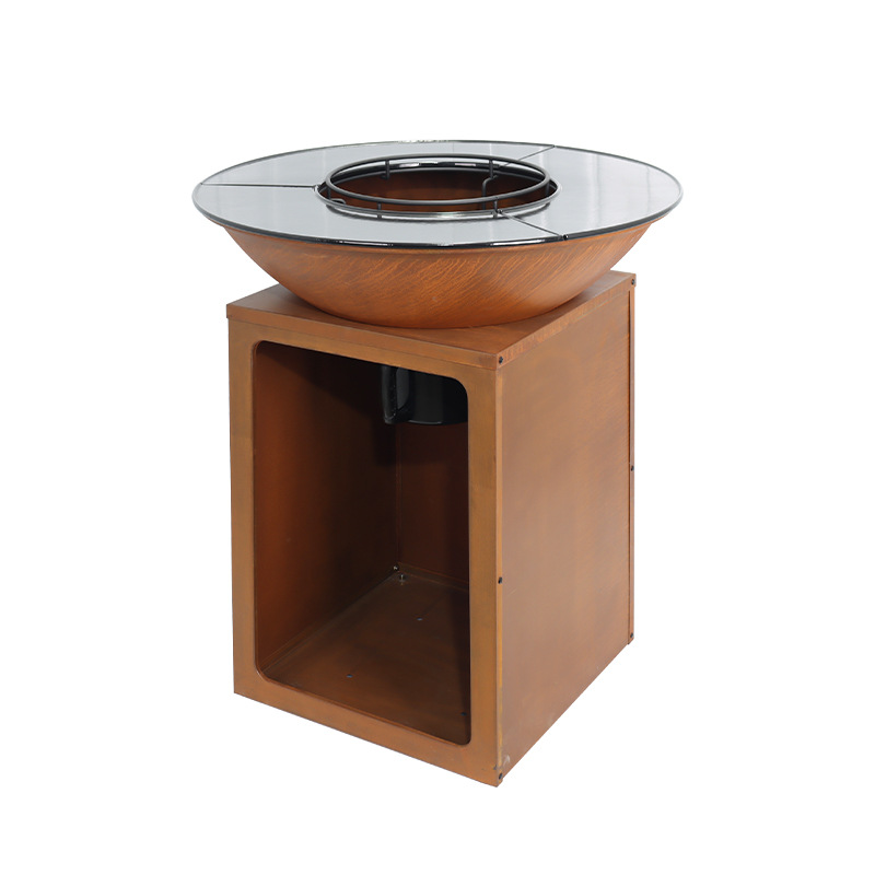 Mayorista acero climático estufas Fuego Pit patio exterior parrilla leña estufas de madera estufas de calefacción parrilla