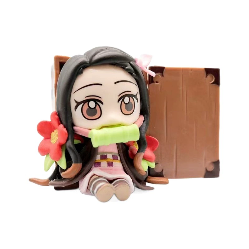 Фигура-аксессуар для подарка Demon Slayer Blind Box One-shot Birth Flower Tanjiro Nezuko Zenitsu Peripheral Model Ornament Gift