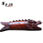 佛堂樟木精雕梆鱼 寺庙和尚佛用品龙头鲤鱼僧人梆木鱼