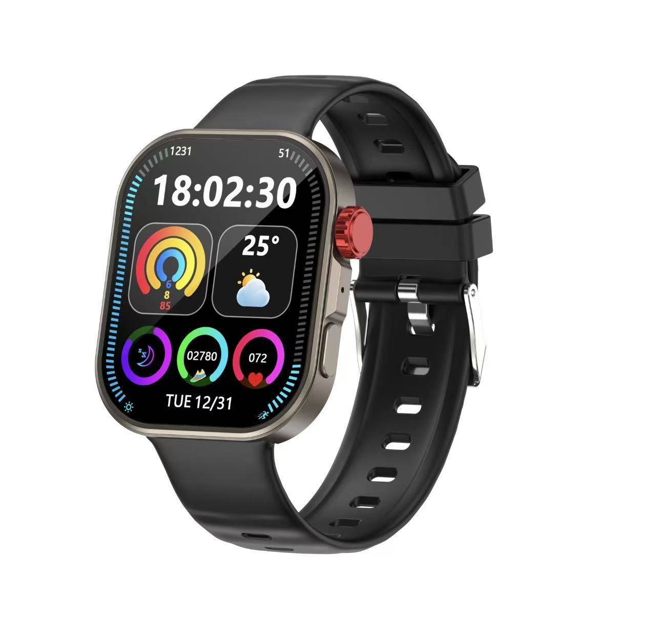 C48PRO reloj inteligente esfímetro deportivo pedómetro monitoreo de salud llamada Bluetooth comercio exterior transfronterizo Huaqiang North Watch