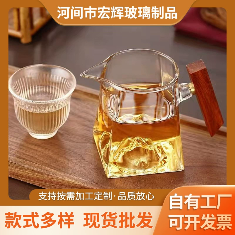 Square tea set, tea cup, filter with accessories, increased thickness
