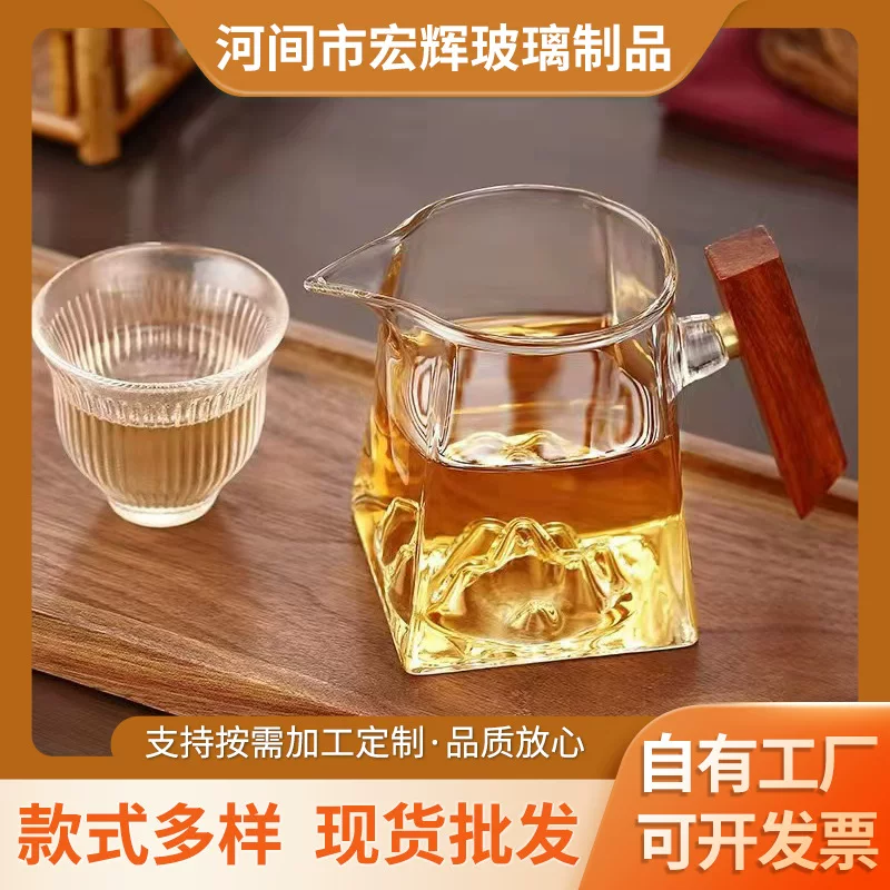 Square tea set, tea cup, filter with accessories, increased thickness