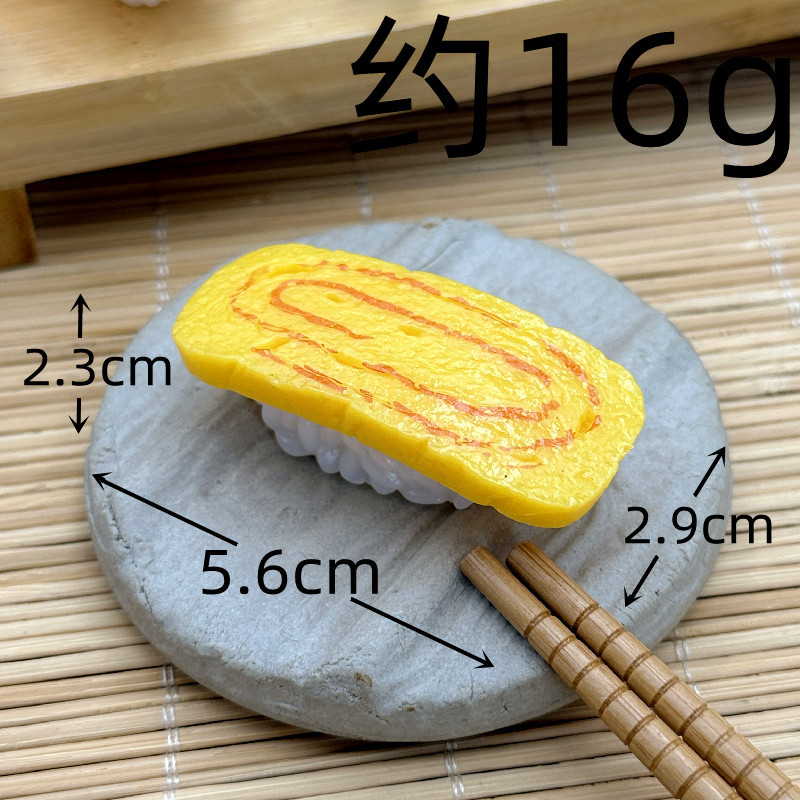 Simulación sushi modelo de juguete para niños japonés comida grande adornos tiro Decoración Accesorios salmón cocina rebanada