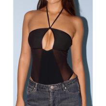 X 45433 Hollow halter bodysuit �οչҲ������¿羳����ͨ
