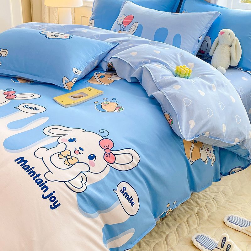 Un tipo de funda de edredón de algodón de algodón de una sola pieza para niños funda de edredón de dibujos animados 150x200x230 individual 1,5 m pieza de cuatro piezas