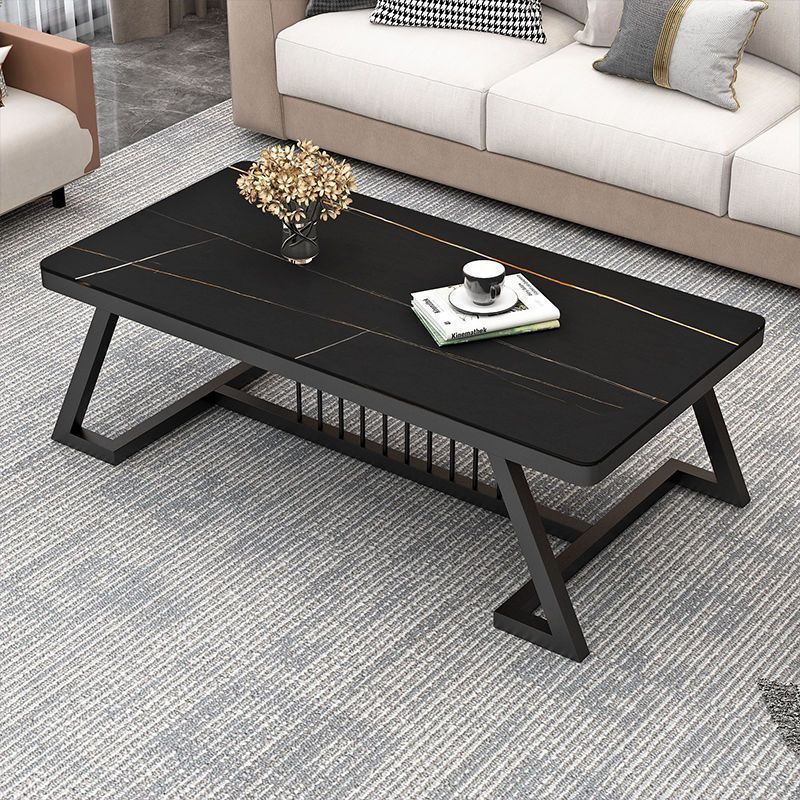 Mesa de té de tabla de roca doméstica sala de estar de alquiler de casa pequeña mesa de té de tabla de roca de alto nivel económica