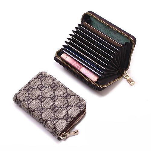 Loss leader clearance new zipper card holder for women's driver's license leather card case for men short card holder mini wallet wholesale