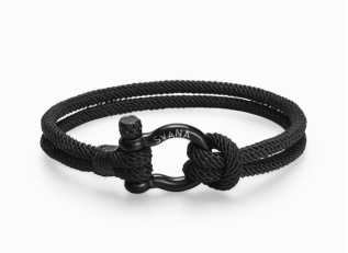 Qibi Amazon Venta caliente titanio acero epoxi suerte trébol de cuatro hojas pulsera amor colgante collar al por mayor